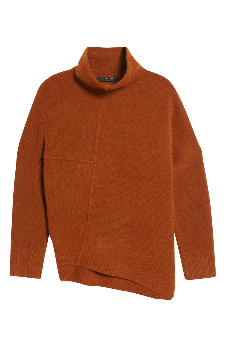 AllSaints Lock Roll Neck Wool Blend Sweater, Alternate, color, 