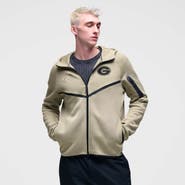 Nike Men's Nike Olive Georgia Bulldogs Tech Fleece Full-Zip Windrunner Hoodie