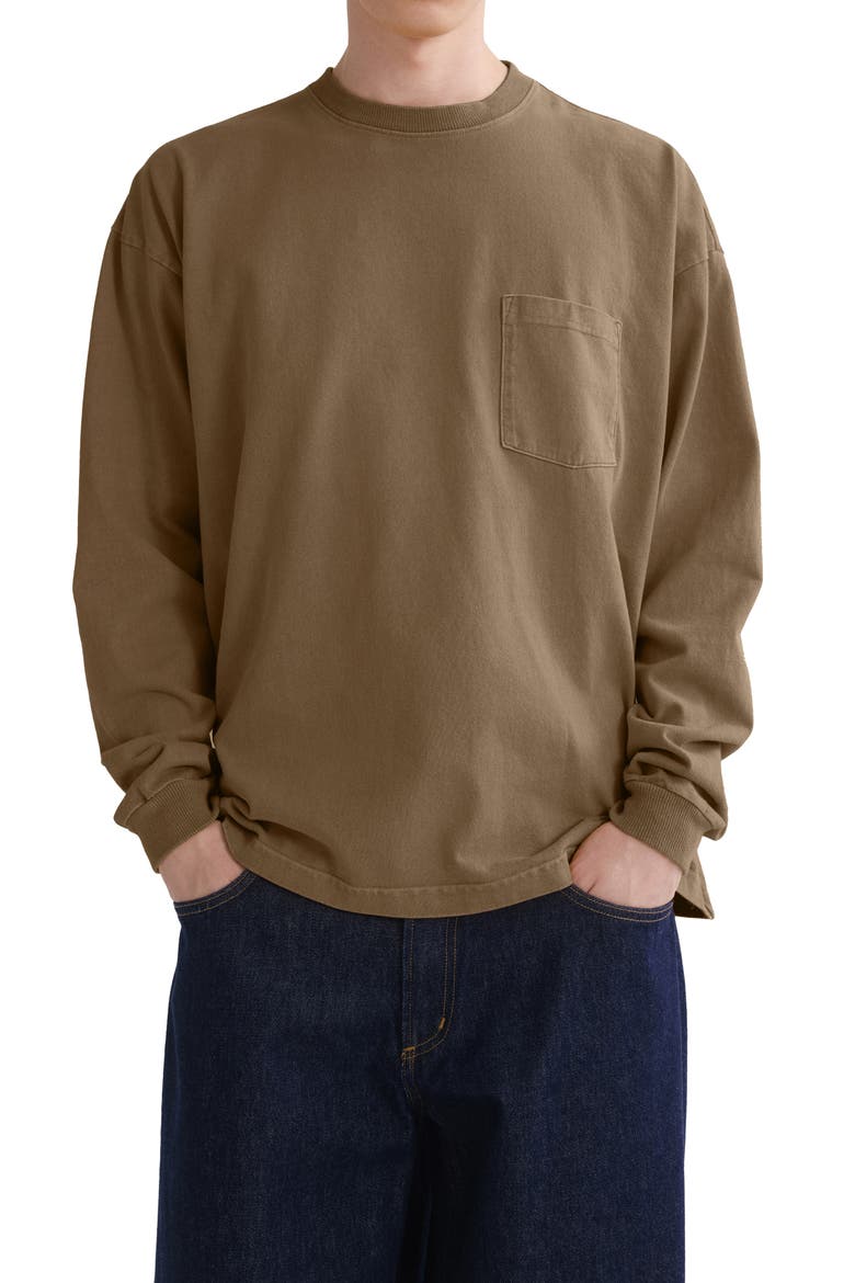 Lucan Long Sleeve T-Shirt, Main, color, TRAIL MD KHAKI