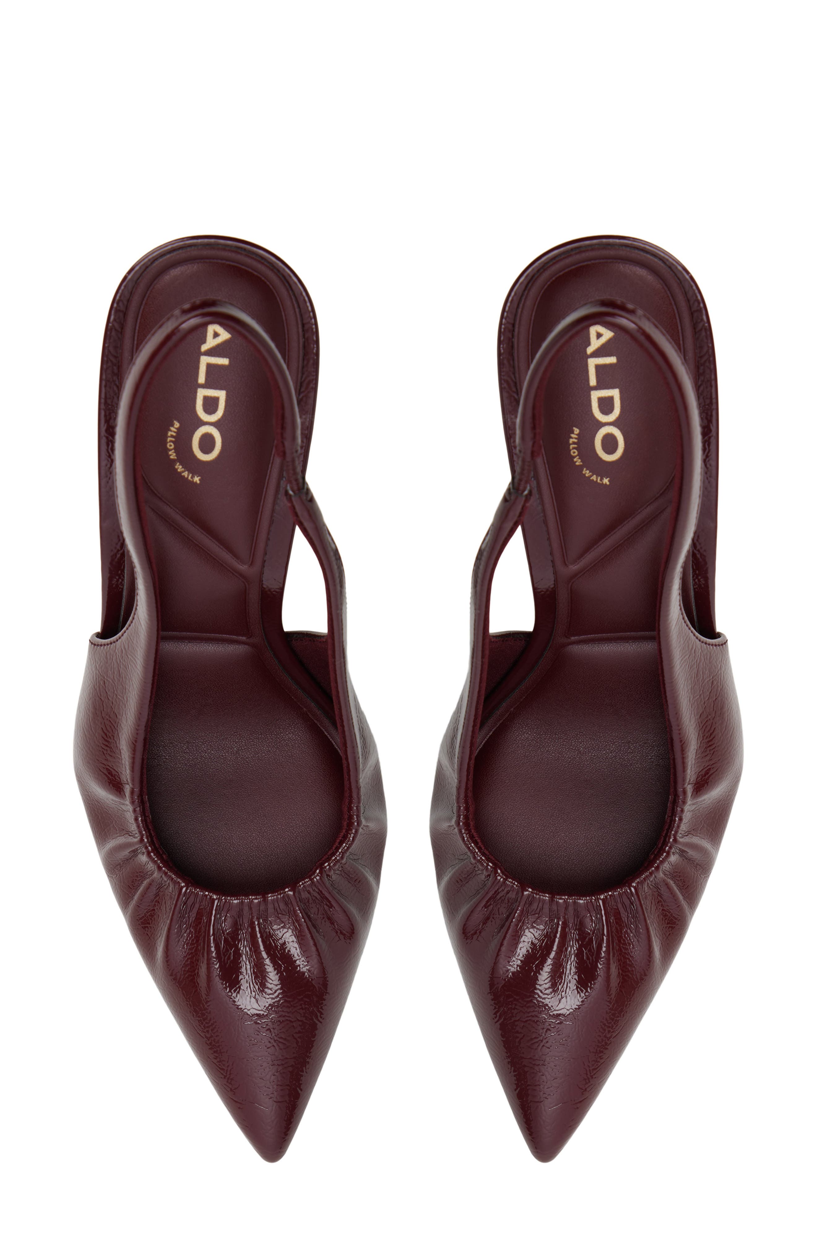 Mystie Slingback Pointed Toe Pump, Alternate, color, BORDO