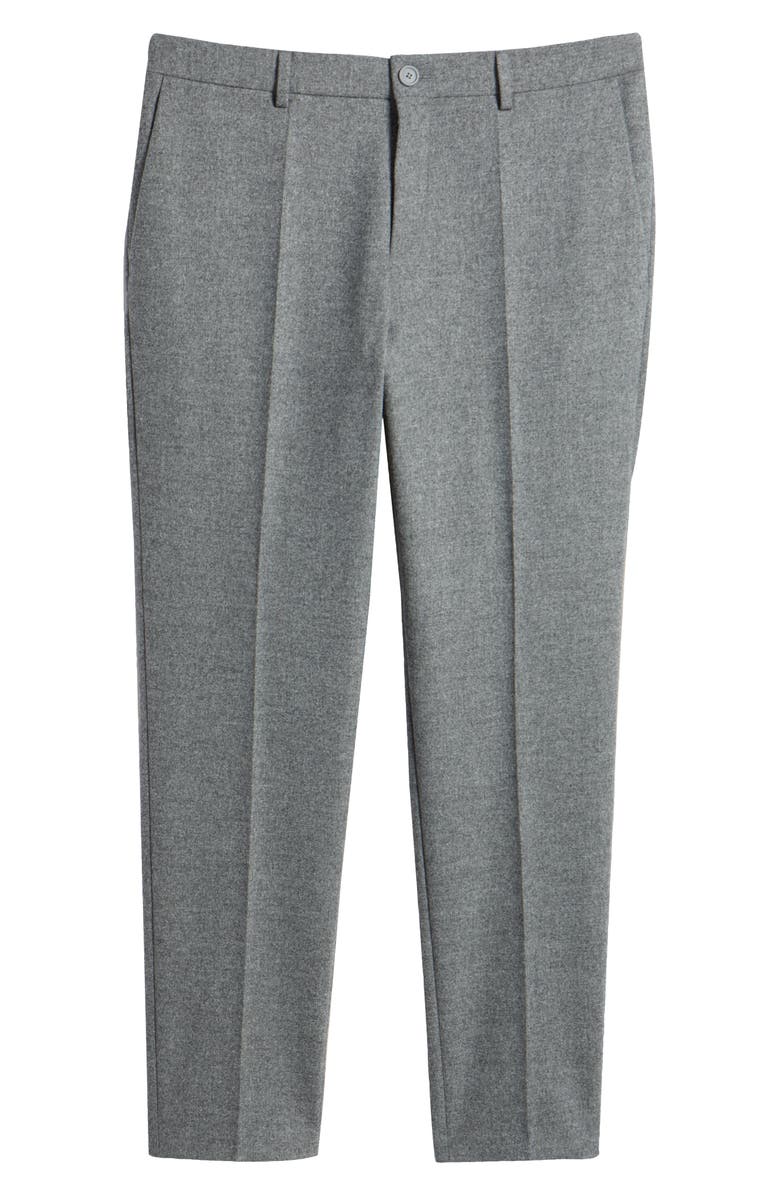 BOSS Slim Fit Performance Tech Flannel Trousers, Alternate, color, 