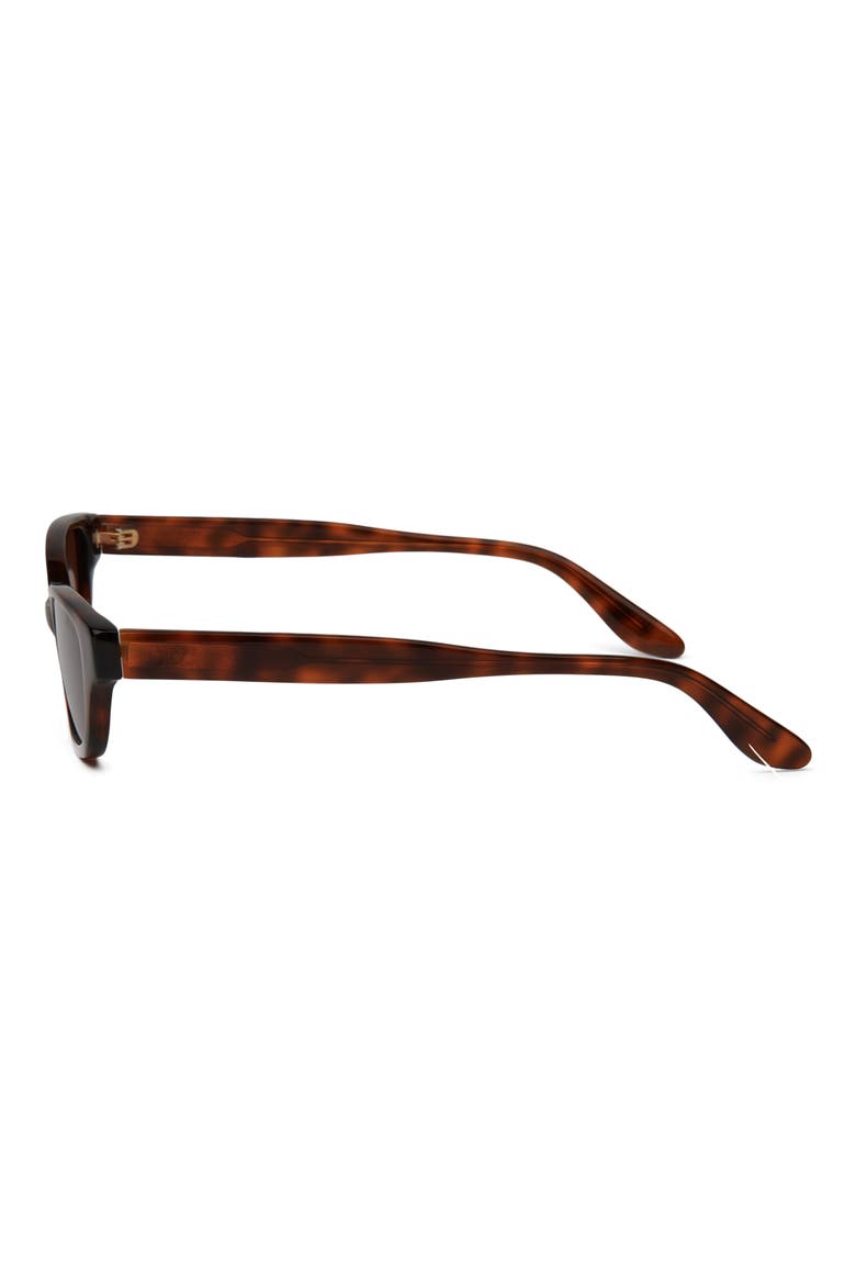 Gia Rectangular Gradient Sunglasses, Alternate, color, GIA FIERY TORTOISE / COGNAC