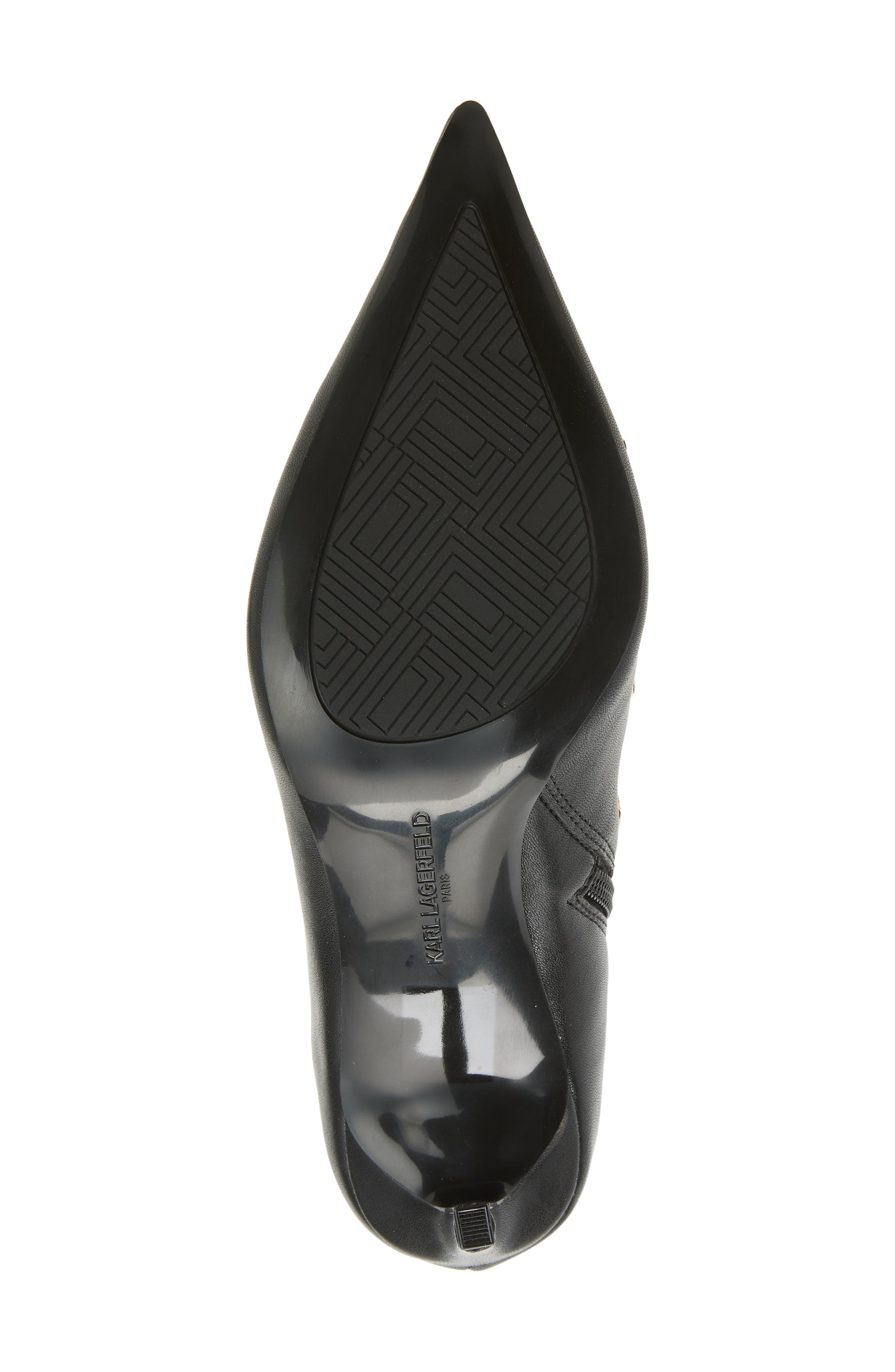 KARL LAGERFELD PARIS Sadella Stiletto Bootie, Alternate, color, Black