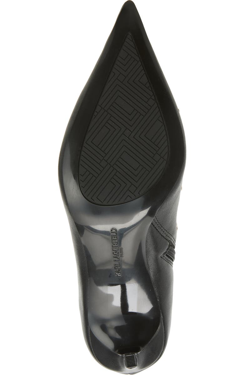 KARL LAGERFELD PARIS Sadella Stiletto Bootie, Alternate, color, Black