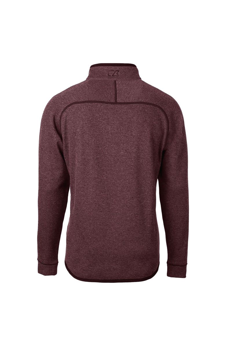Cutter & Buck Men's Cutter & Buck Crimson New Mexico State Aggies Mainsail Sweater-Knit Half-Zip Pullover Jacket, Alternate, color, 