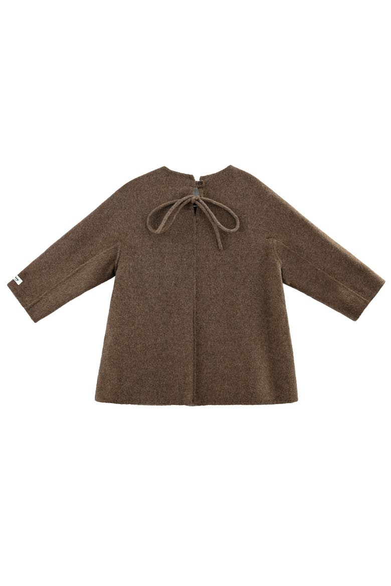 Classic Wool Coat, Alternate, color, Brown