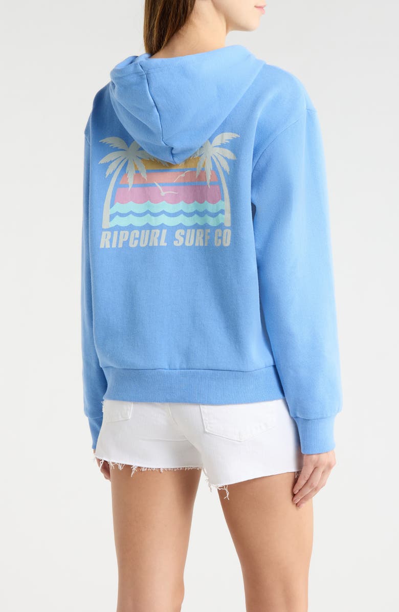 Rip Curl Aloha Zip-Up Fleece Hoodie, Alternate, color, Cornflower Blue