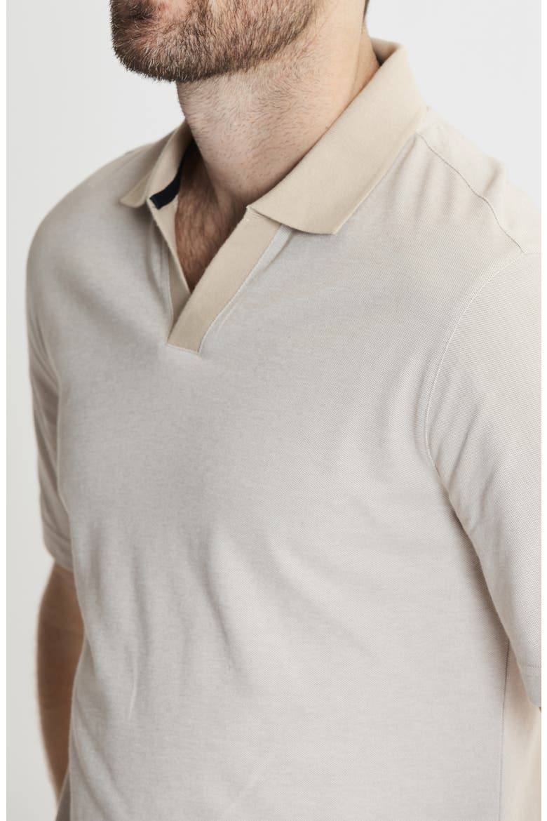 South Hampton Johnny Collar Polo, Alternate, color, KHAKI