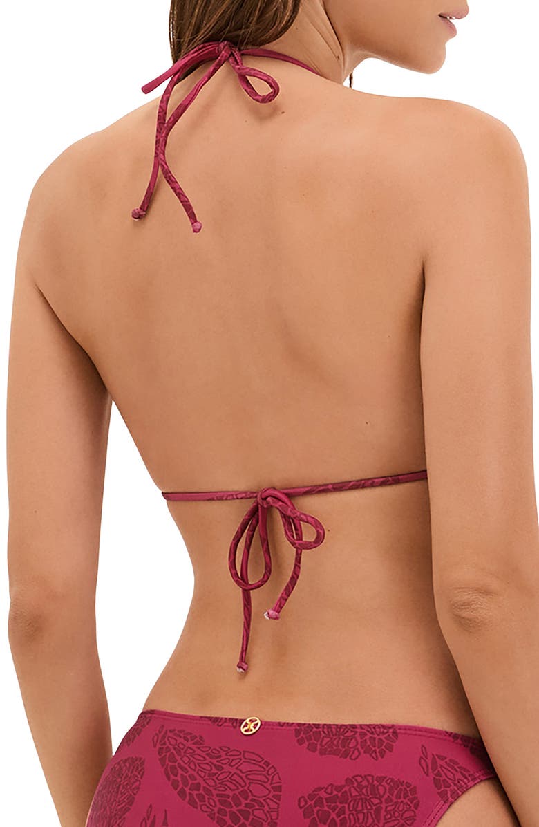 ViX Paula Hermanny Roseate Candice Triangle Bikini Top, Alternate, color, Pink Multi