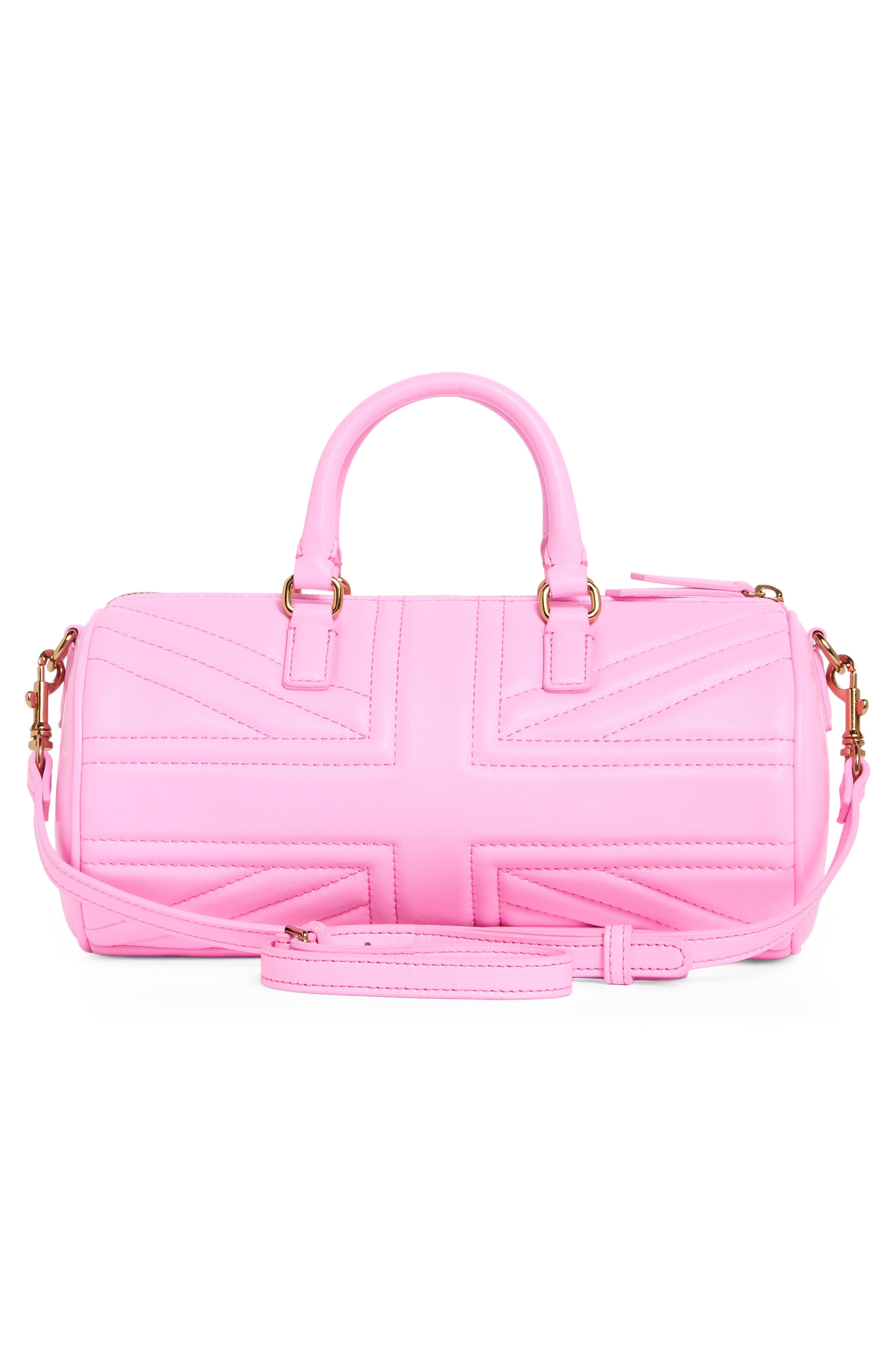 Kurt Geiger London Union Jack Barrel Bag, Alternate, color, Pink