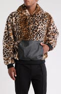 Cult of Individuality Faux Fur Pullover Hoodie