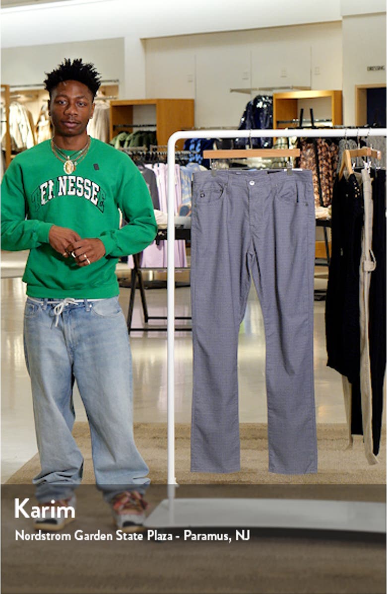 Everett Men's Slim Straight Leg Herringbone Pants, sales video thumbnail