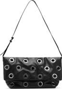 MANGO Faux Leather Eyelet Crossbody Bag