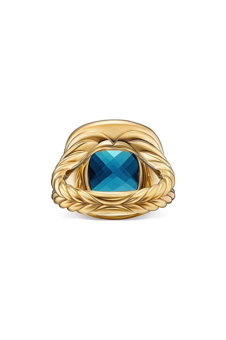 Albion Ring in 18K Gold with Diamonds, Alternate, color, LIGHT BLUE/ 18K GOLD
