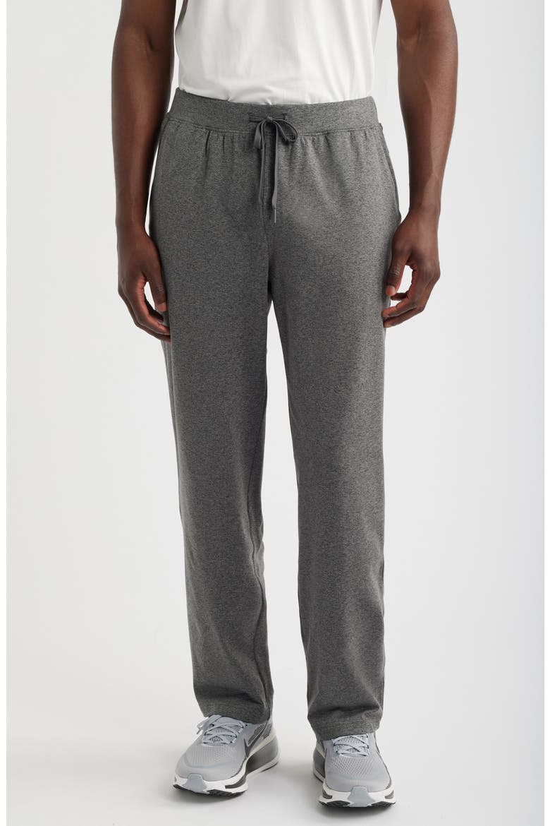 Live In Slim Fit Knit Drawstring Pants, Main, color, GREY MOUNTAIN HEATHER