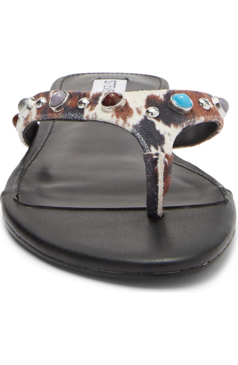 Steve Madden Daizy Flip Flop, Alternate, color, Black/ Silver