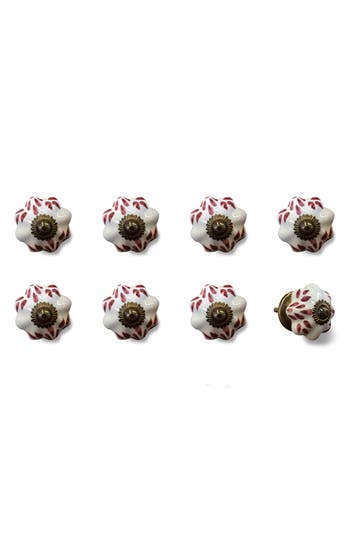 Kinetic 8-pack Knobs In Cream Red