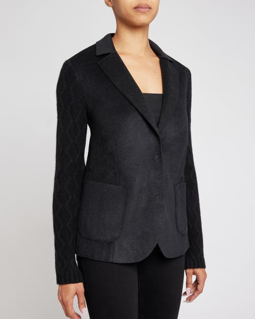 Santorelli Knit Blazer In Black