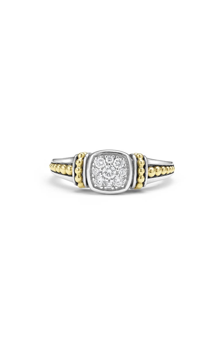 LAGOS Rittenhouse Diamond Pavé Ring, Alternate, color, Silver