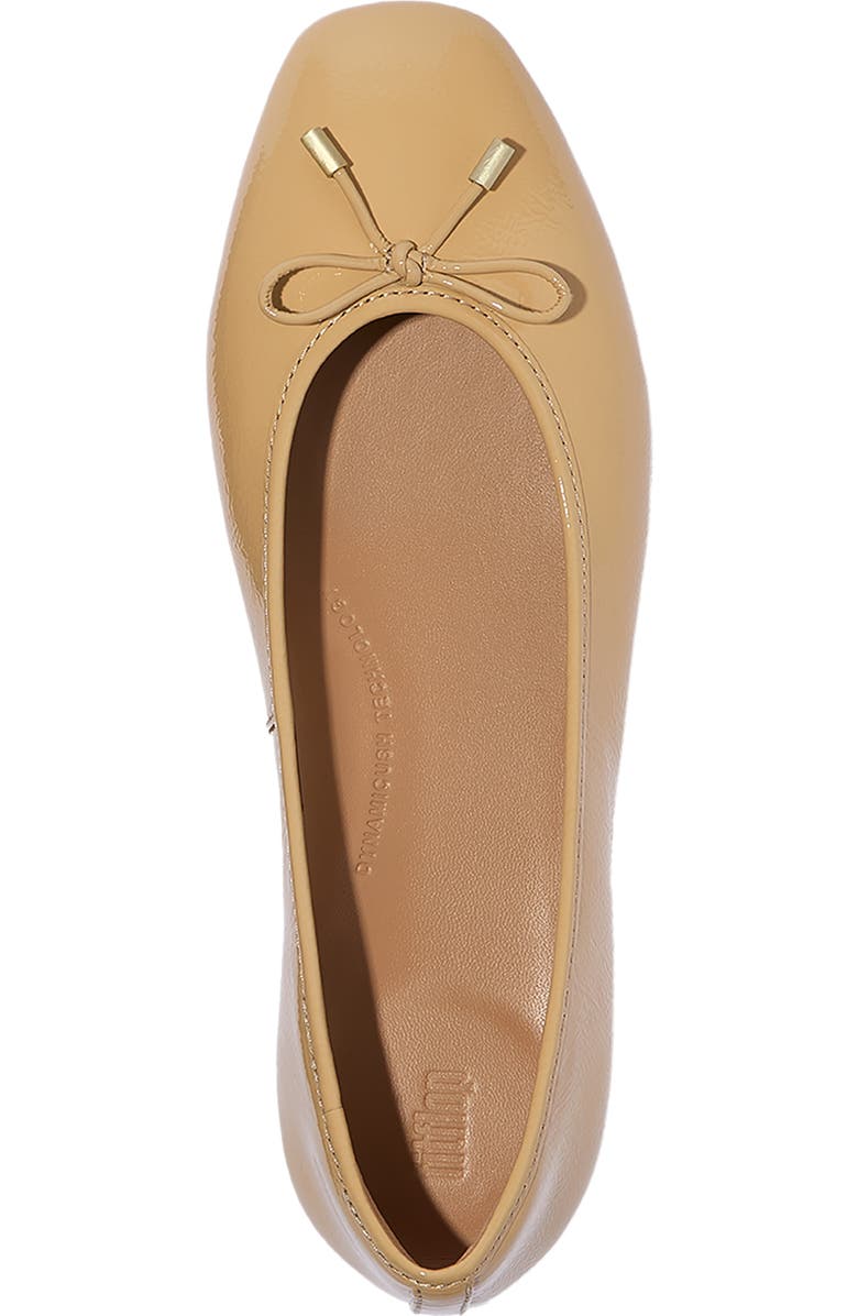 FitFlop Delicato Bow Pat Lea Ballet, Alternate, color, Cappuccino