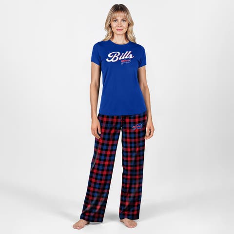 Women's Concepts Sport Royal/Red Buffalo Bills Highland Sleep Set
