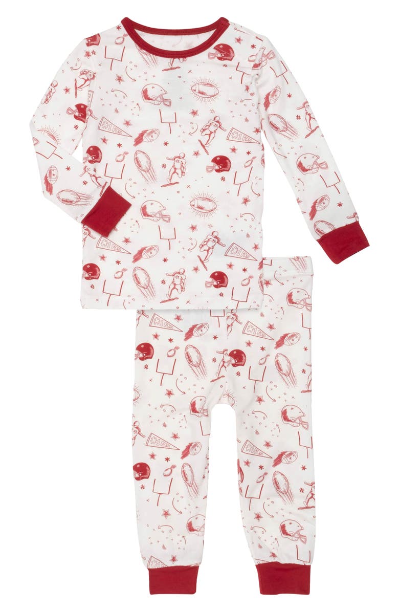 Magnetic Me Game Day Long Sleeve Magnetic Pajamas, Main, color, 