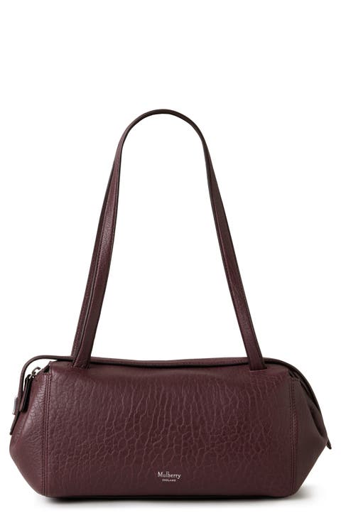ショルダーバッグ・ポシェット Mulberry Leather Shoulder Bag With Logo Mulberry Leather Shoulder Bag Auth Black Medium Women UK