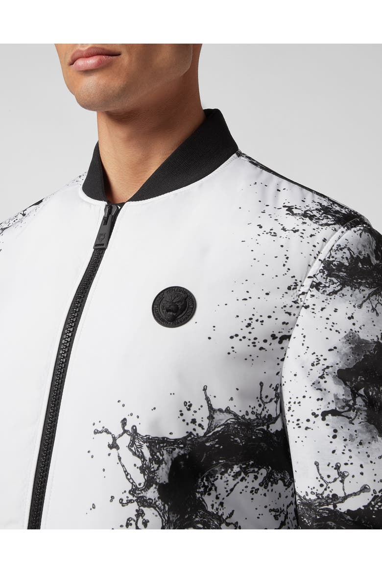 Nylon Bomber Splash Extreme Men, Alternate, color, white/black