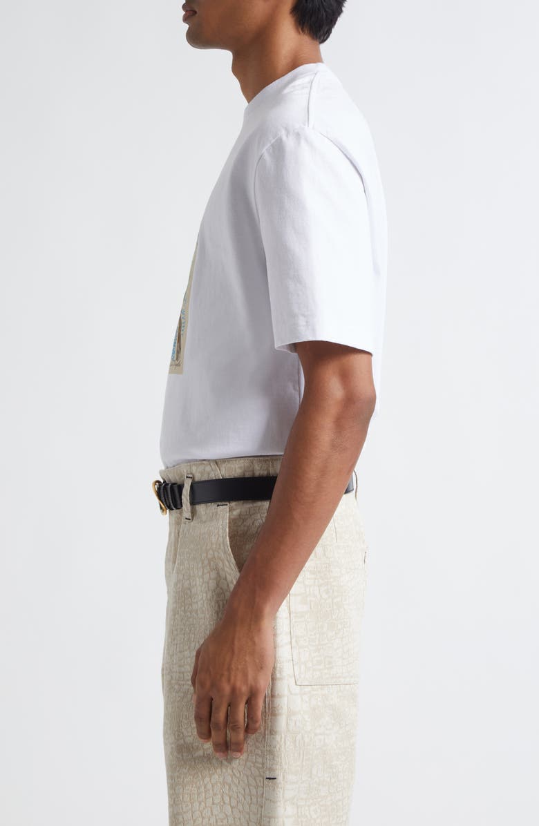 Jacquemus Le T-Shirt Marino Graphic T-Shirt, Alternate, color, Arty Hotel White
