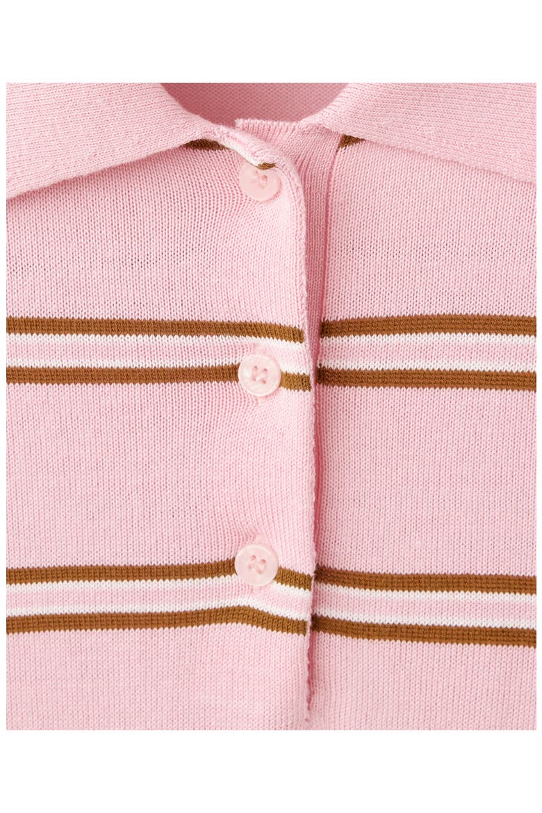 Stripe Polo Sweater, Alternate, color, LIGHT PINK