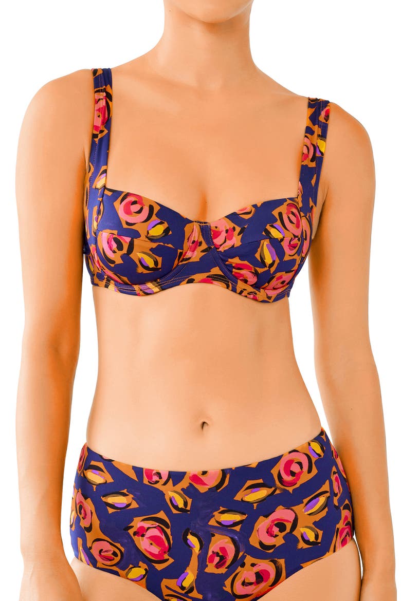 Balconette Underwire Bikini Top, Alternate, color, PRINT