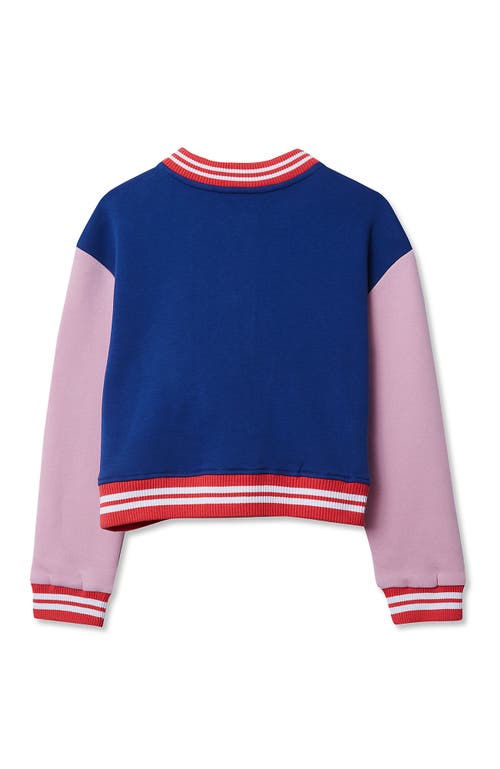 Lands' End Girls Varsity Bomber Jacket In Multi