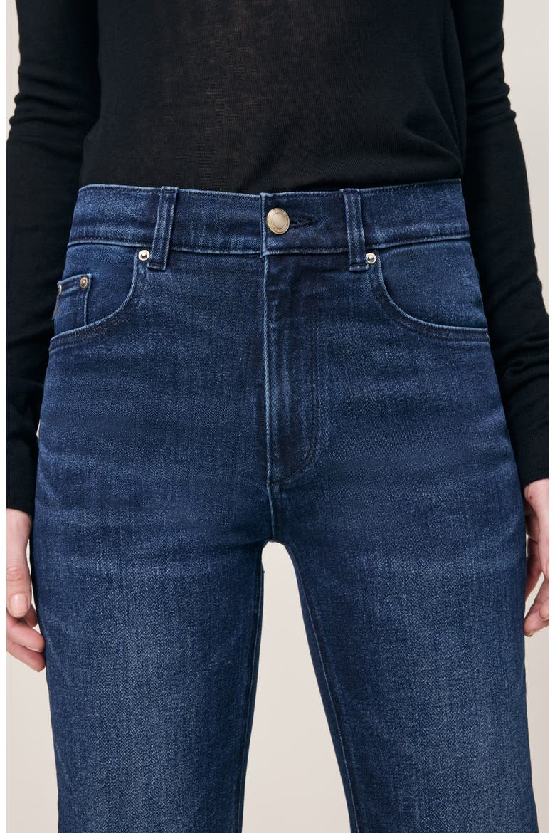 Patti High Waist Straight Leg Jeans, Alternate, color, BLUE CAVE
