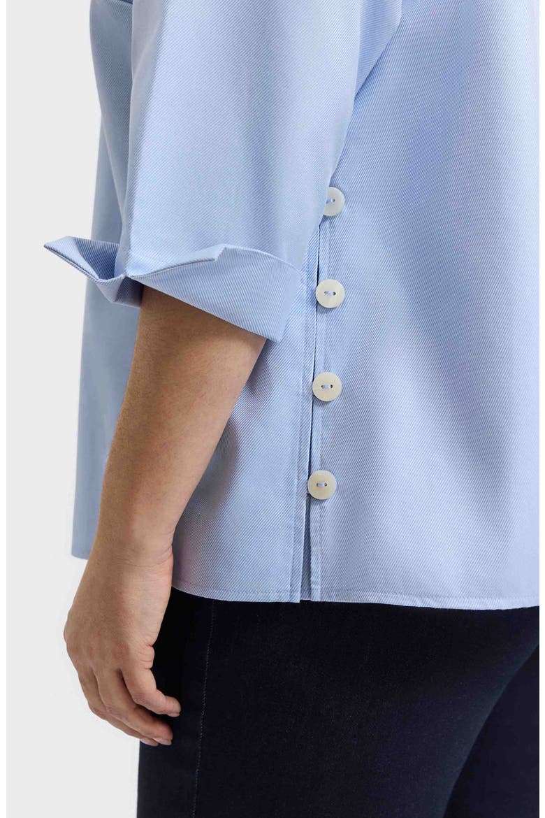 Beatrice Side Button Shirt, Alternate, color, SOFT BLUE