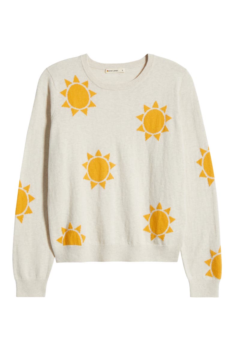 Kai Print Sweater, Alternate, color, OATMEAL