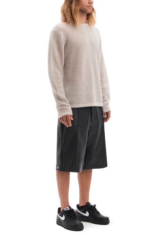 Vayder Barlozzini Open Stitch Wool & Cashmere Crewneck Sweater