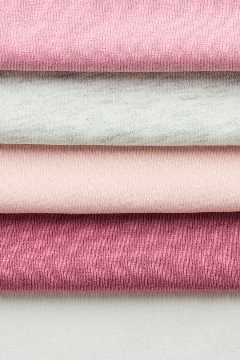 5-Pack Cotton Tank Tops, Alternate, color, Pink/green
