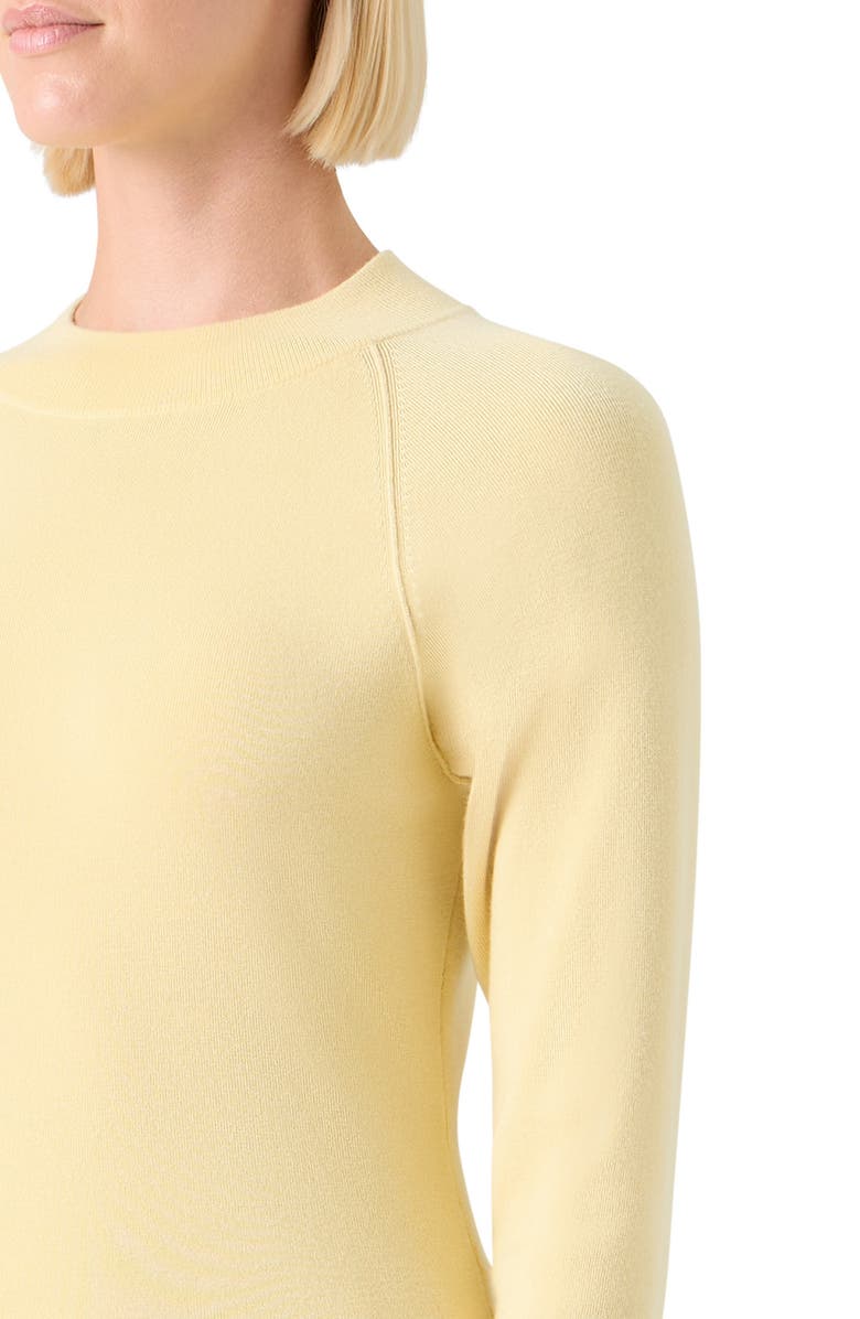 Akris Cashmere & Silk Mock Neck Sweater, Alternate, color, Sun