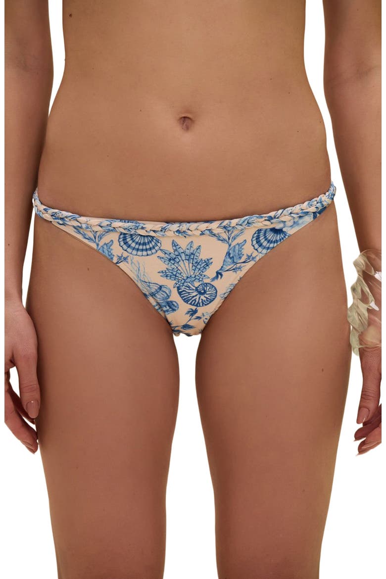 Eden Rock Seashell Bikini Bottom, Alternate, color, BEIGE