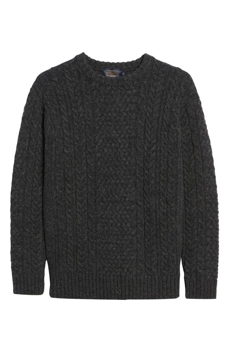 Pendleton Shetland Fisherman Sweater, Alternate, color, 