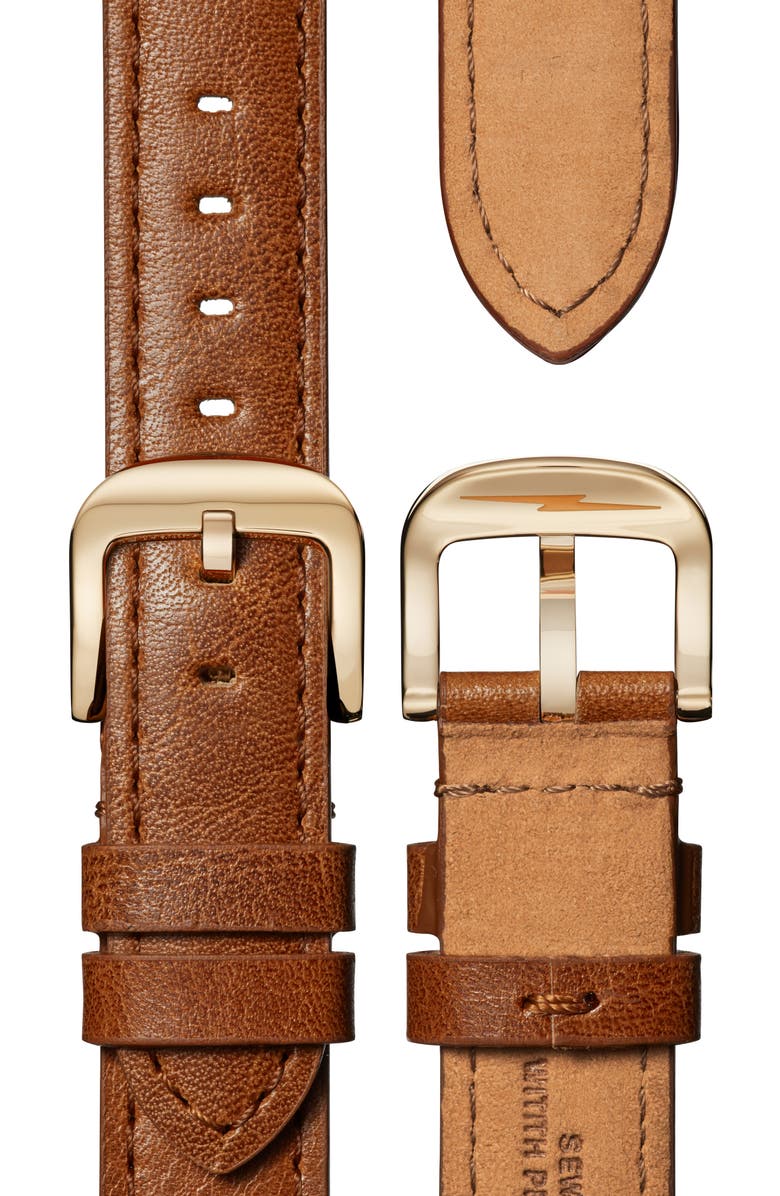Shinola Canfield Leather Strap Watch, 38mm, Alternate, color, 