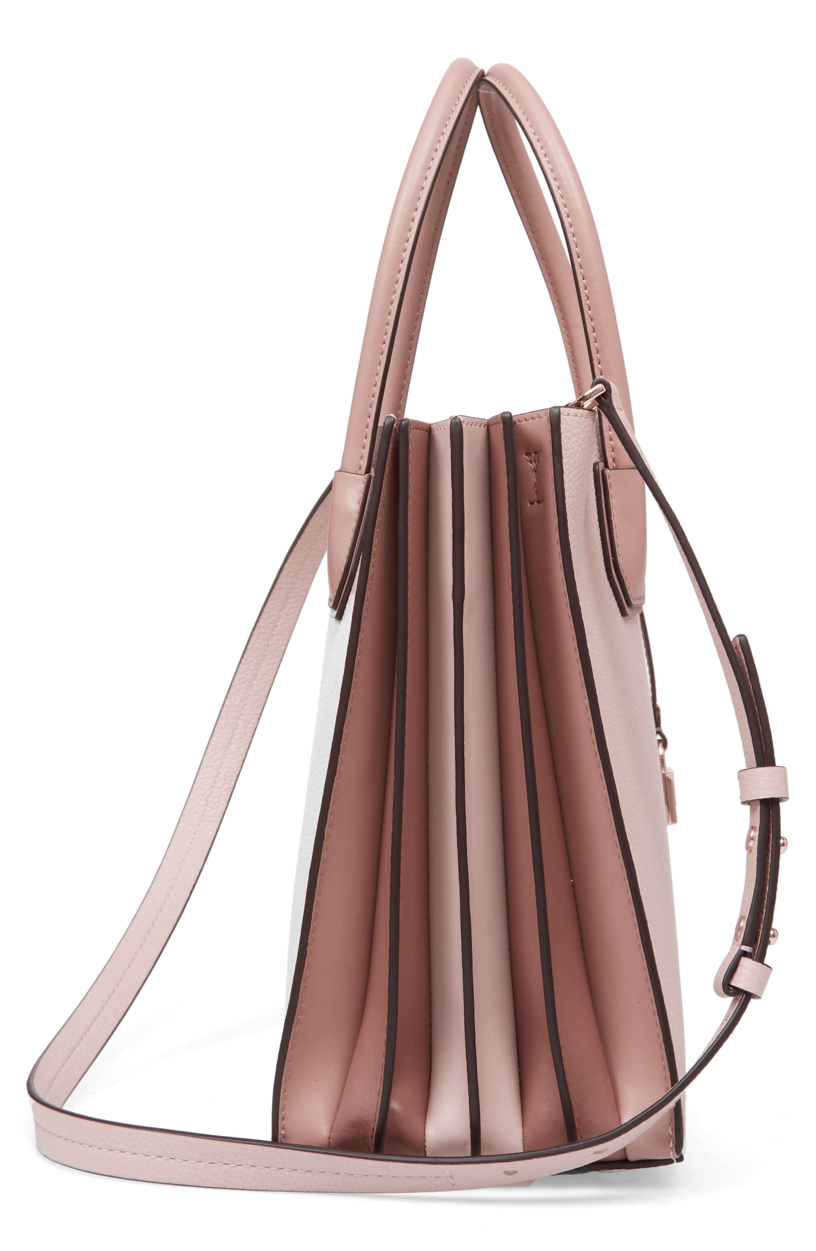 Large Mercer Leather Tote, Alternate, color, SOFT PINK