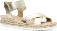 Aquatalia Almeria Weatherproof Slingback Espadrille Platform Wedge Sandal