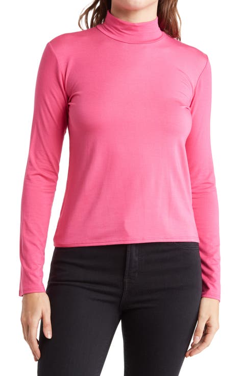 Spring Turtleneck Long Sleeve Sweater Tee