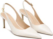 Stuart Weitzman Stuart Power 75 Pointed Toe Slingback Pump