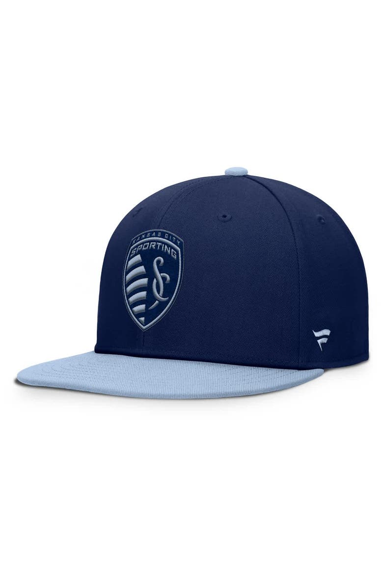 FANATICS Men's Fanatics Navy Sporting Kansas City Sitter Snapback Hat, Alternate, color, Navy