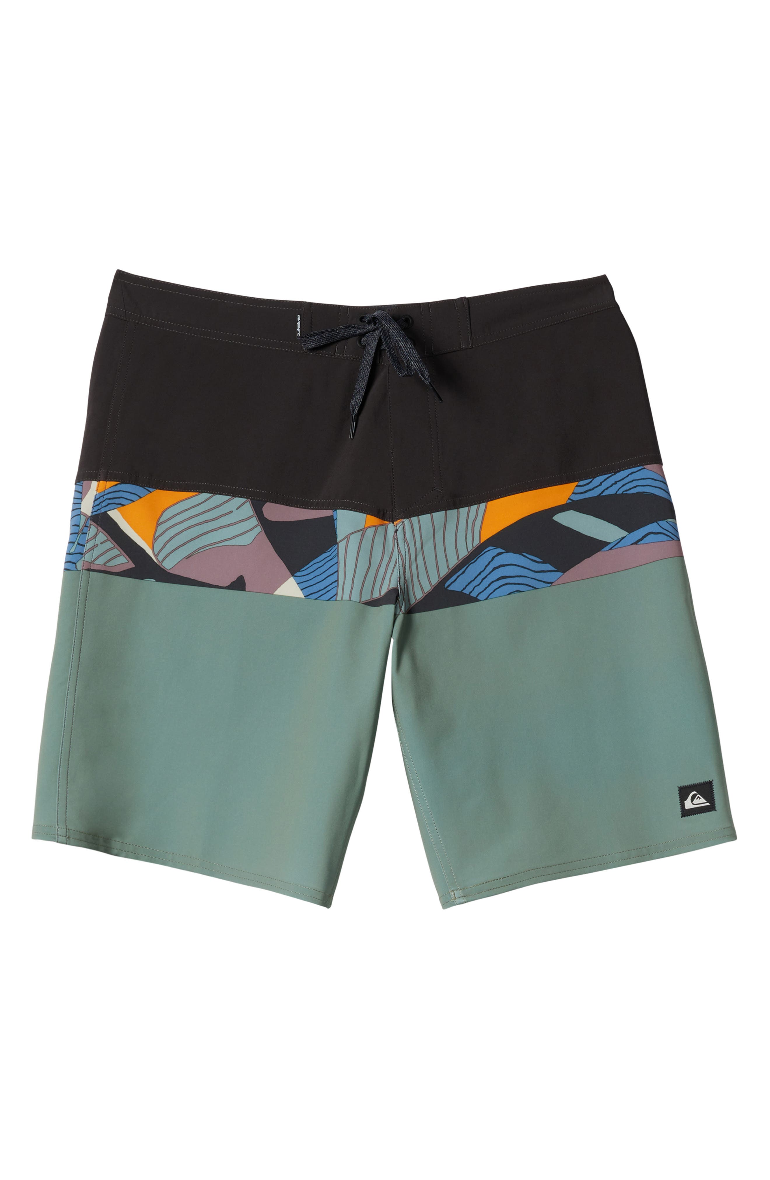 Quiksilver Surfsilk Panel 20 Board Shorts in Seaspray Beach Club Casual 