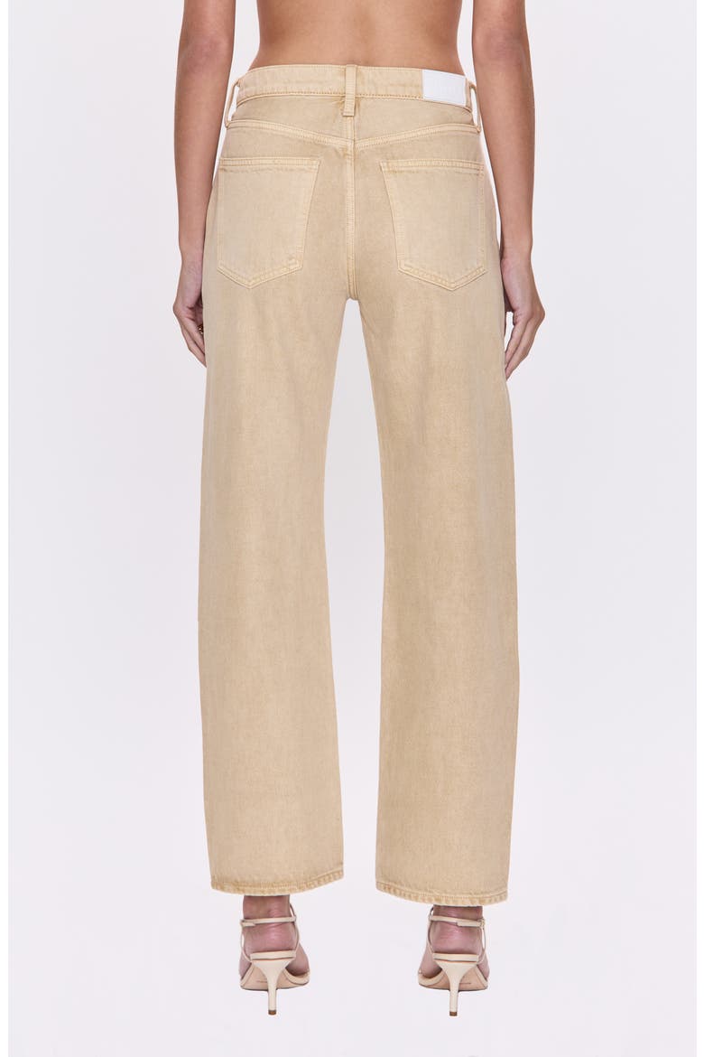 Lexi Mid Rise Bowed Straight Leg Jeans, Alternate, color, SAND DOLLAR