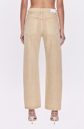 Lexi Mid Rise Bowed Straight Leg Jeans