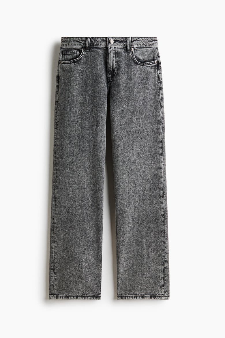 Slim Straight Regular-Waist Jeans, Alternate, color, Dark denim gray